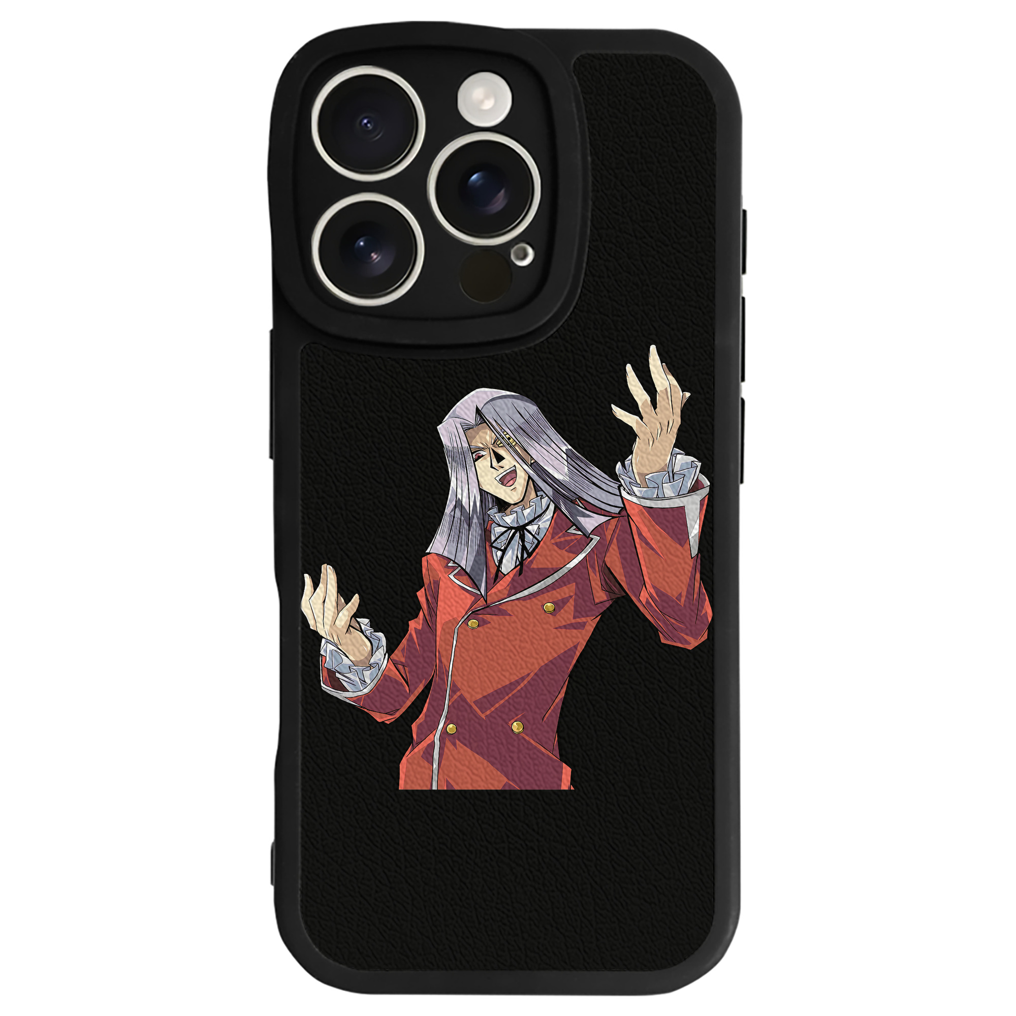 （画像用） 遊☆戯☆王 Yu-Gi-Oh! 【iPhone 16シリーズ対応】シリコンスマホケース（レザー調） 材質：シリコン